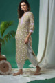 Image for Kusvaa Wsr278 Aparna Block Print Straight Kurta Right