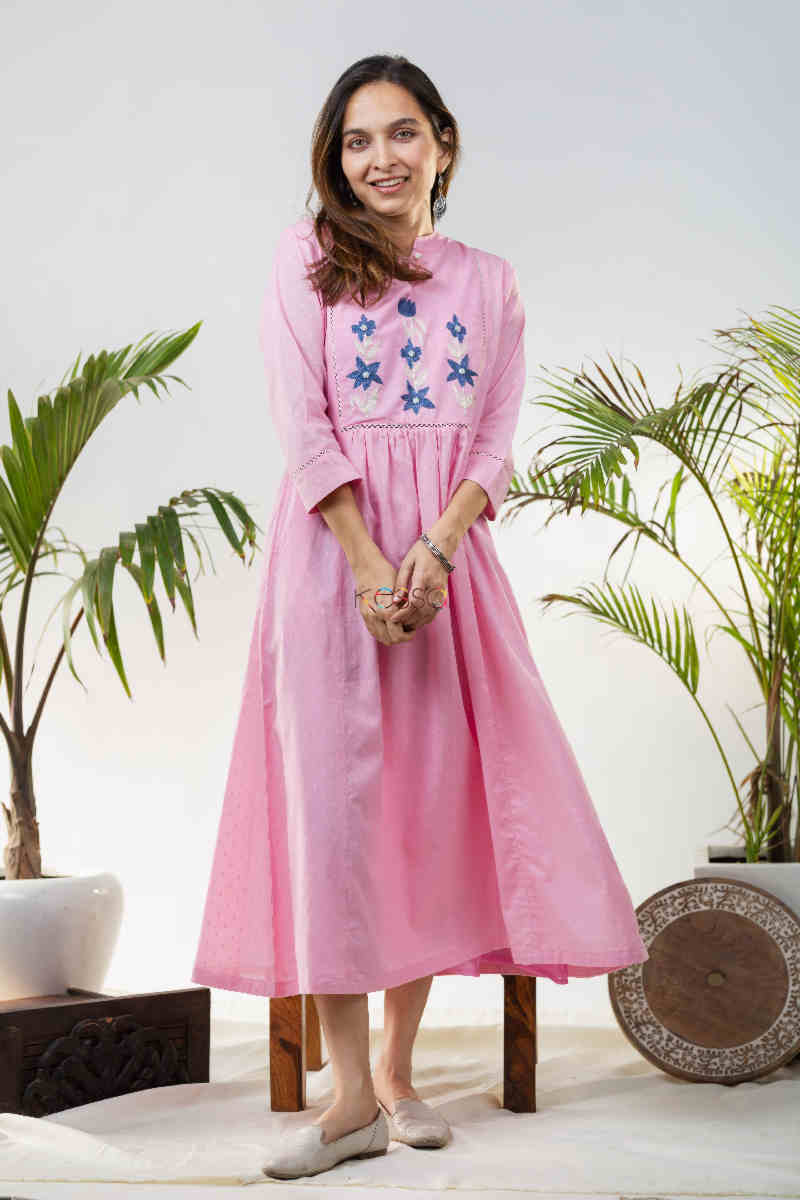 Image for Kusvaa Avdaf101 Maya Dobby Based A Line Dress Featured