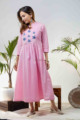 Image for Kusvaa Avdaf101 Maya Dobby Based A Line Dress Front
