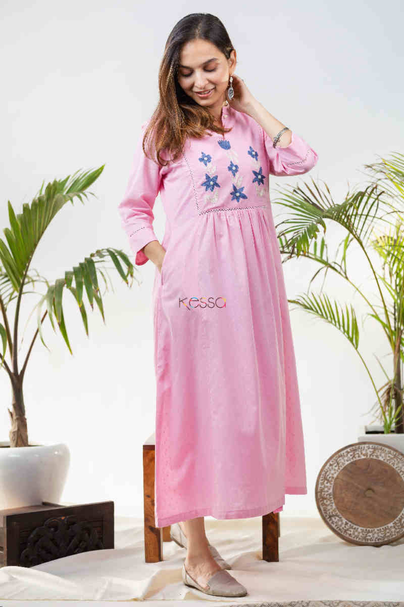 Image for Kusvaa Avdaf101 Maya Dobby Based A Line Dress Look