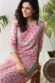 Image for Kusvaa Avdaf103 Ramya Cotton Straight Fit Kurta Sitting 1