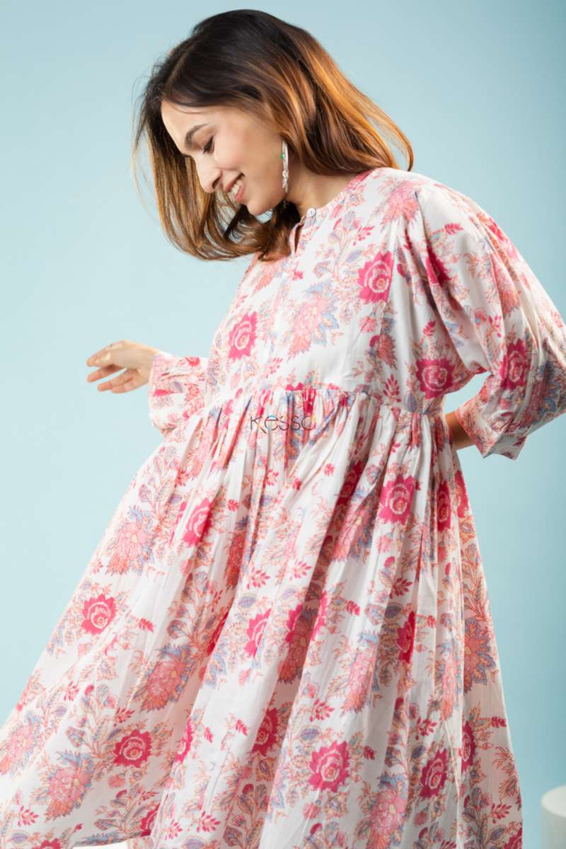 Image for Kusvaa Avdaf107 Alba Cotton A Line Dress Closeup 2