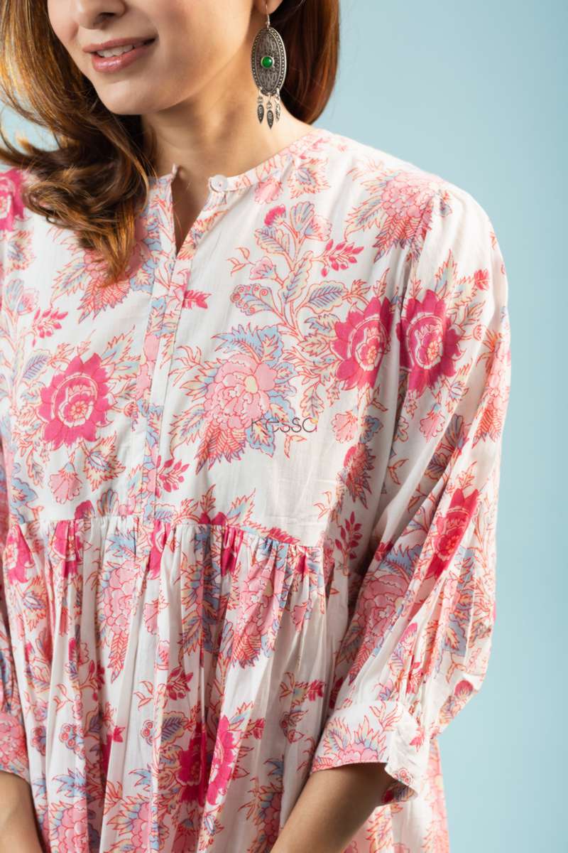 Image for Kusvaa Avdaf107 Alba Cotton A Line Dress Closeup