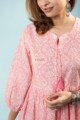 Image for Kusvaa Avdaf112 Tullia Mid Length Cotton Dress Closeup Side