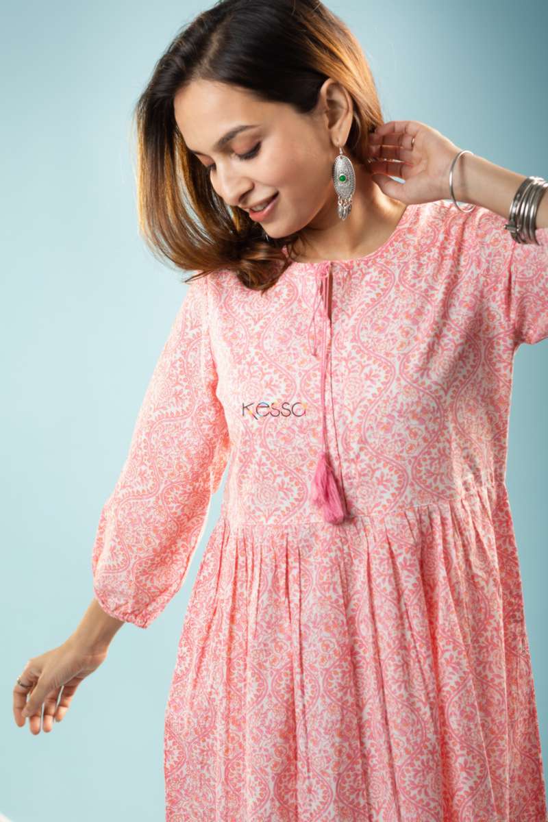 Image for Kusvaa Avdaf112 Tullia Mid Length Cotton Dress Closeup