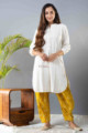 Image for Kusvaa Avdaf120 Reva Dobby Short Kurta With Salwar Front