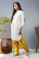 Image for Kusvaa Avdaf120 Reva Dobby Short Kurta With Salwar Right