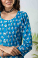 Image for Kusvaa De128 Ayyai Screen Printed Straight Fit Kurta Sleeve