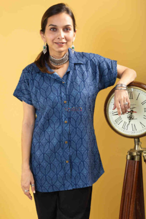 Image for Kusvaa De132 Vaya Short Indigo Shirt Featured