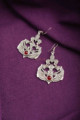 Image for Kusvaa Kpe155 Turkish Tribal Earrings Red