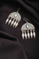Image for Kusvaa Kpe161 Turkish Tribal Earrings 1 Blue