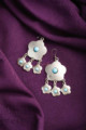 Image for Kusvaa Kpe168 Turkish Tribal Drop Earrings Blue