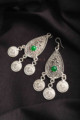 Image for Kusvaa Kpe172 Turkish Tribal Drop Earrings Green