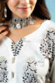Image for Kusvaa Kuoj171 Kshobhini Kurta With Mulmul Dupatta And Pant Neck