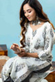 Image for Kusvaa Kuoj171 Kshobhini Kurta With Mulmul Dupatta And Pant Sitting