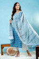 Image for Kusvaa Kuoj172 Ajita Cotton Kurta With Mulmul Dupatta