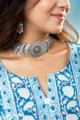 Image for Kusvaa Kuoj172 Ajita Cotton Kurta With Mulmul Dupatta Neck