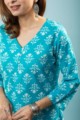 Image for Kusvaa Taf76 Malini Cotton Regular Wear Kurta Closeup 2