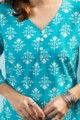 Image for Kusvaa Taf76 Malini Cotton Regular Wear Kurta Closeup
