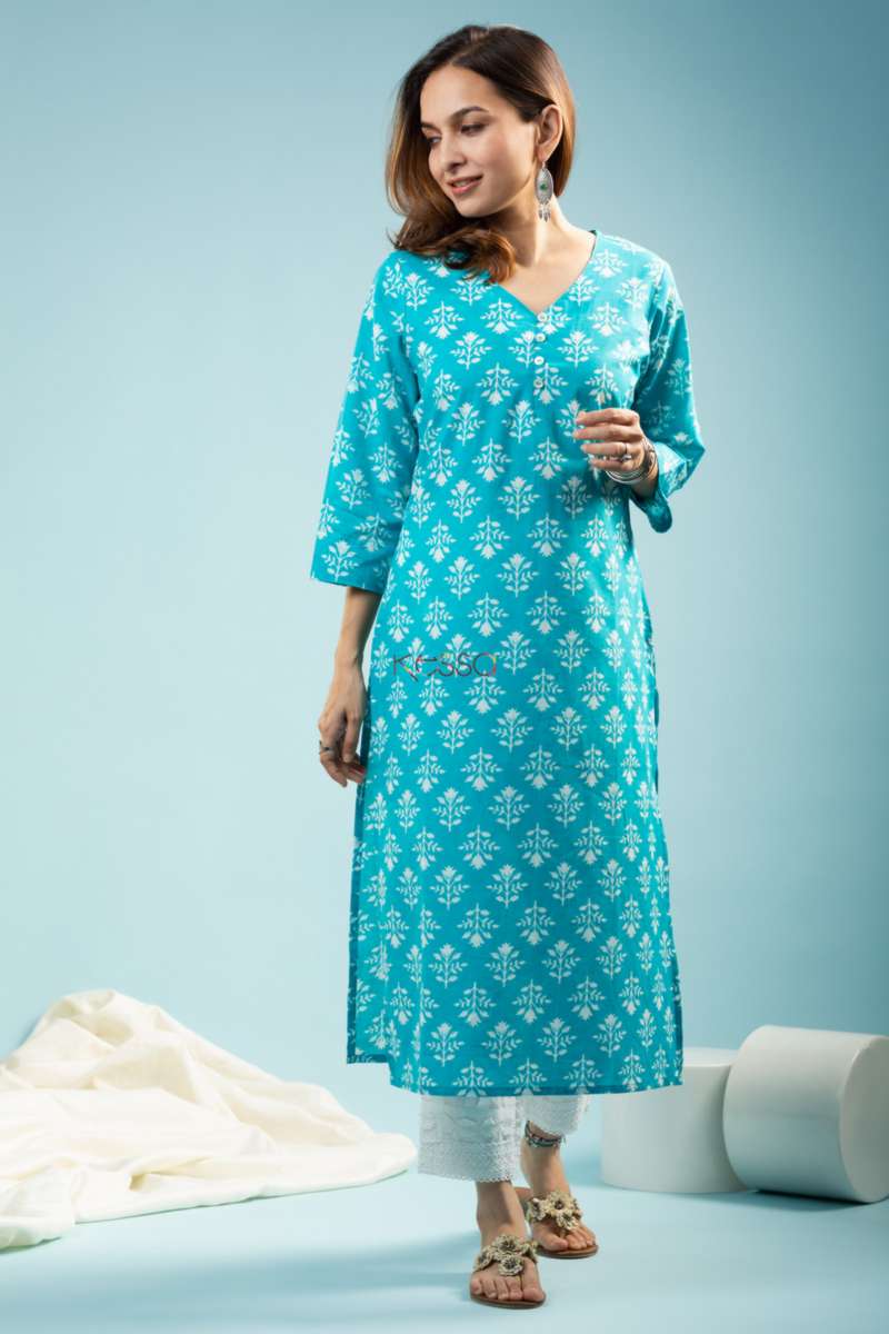Image for Kusvaa Taf76 Malini Cotton Regular Wear Kurta Featured