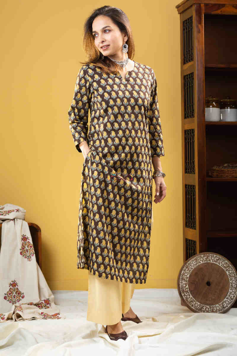 Image for Kusvaa Taf78 Idika Straight Fit Regular Kurta Look
