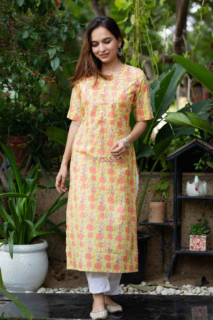 Image for Kusvaa Vcr111 Kavni Straight Fit Regular Wear Kurta Featured