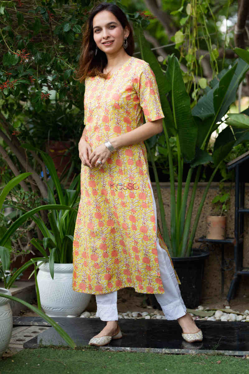 Image for Kusvaa Vcr111 Kavni Straight Fit Regular Wear Kurta Look