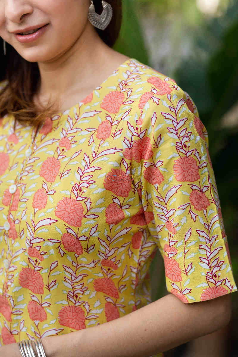 Image for Kusvaa Vcr111 Kavni Straight Fit Regular Wear Kurta Sleeves