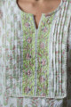Image for Kusvaa Vcr113 Mahodari Straight Block Print Kurta Neck