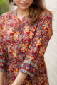 Image for Kusvaa Ws840 Aatmaja Kalamkari Mid Length Kurta Sleeve