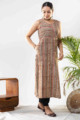 Image for Kusvaa Ws845 Baruni Straight Kalamkari Sleeveless Kurta Pocket