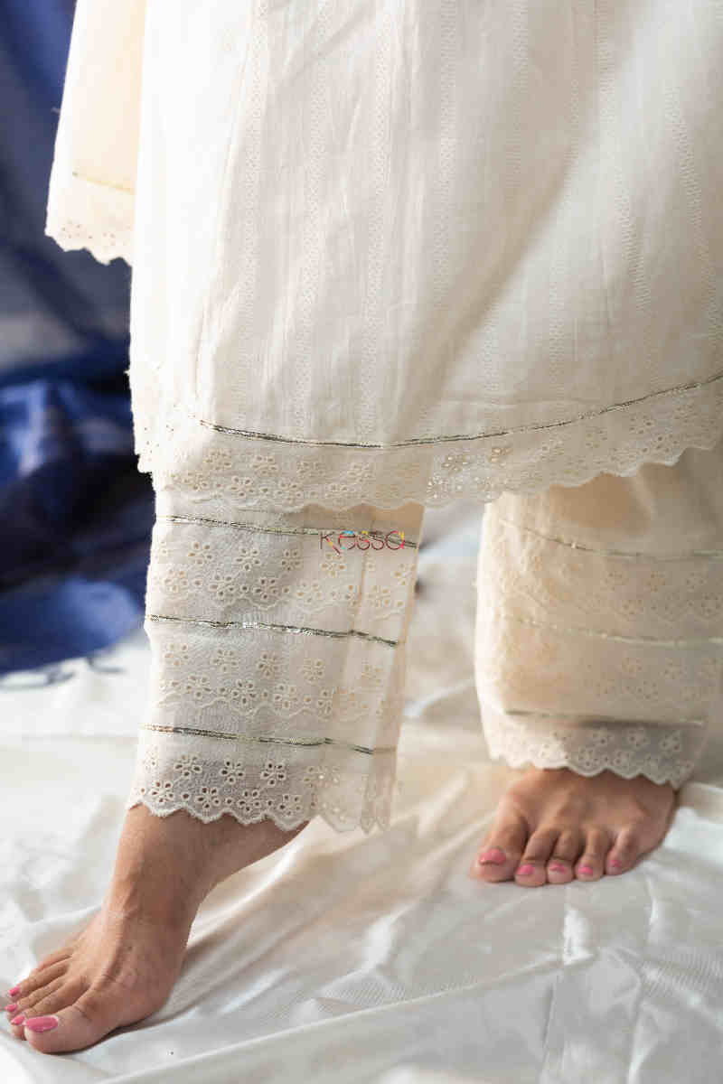 Image for Kusvaa Ws848 Padmakshi Shiffley Kalidaar Kurta Pant Set Bottom 1