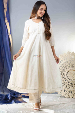 Image for Kusvaa Ws848 Padmakshi Shiffley Kalidaar Kurta Pant Set Featured
