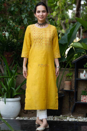 Image for Kusvaa Ws849 Bhavya South Cotton Straight Fit Kurta Featured