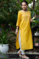 Image for Kusvaa Ws849 Bhavya South Cotton Straight Fit Kurta Side