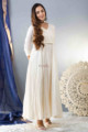 Image for Kusvaa Ws853 Malini Long Cotton Dobby Angrakha Dress Front