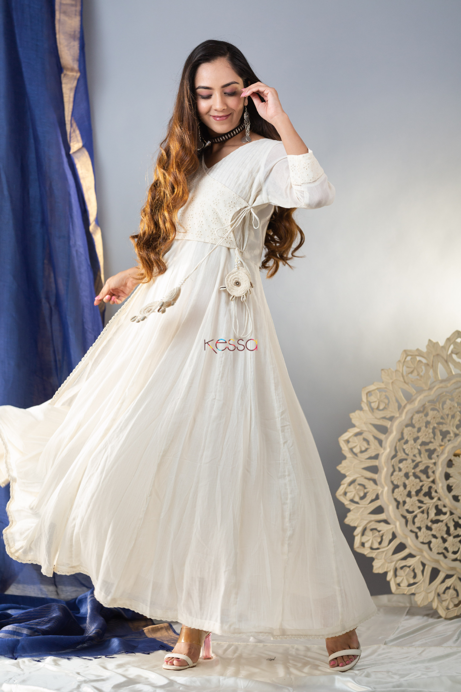 cotton angrakha dress Sephora" Cotton Angrakha Dress  The Ethnic Label