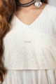 Image for Kusvaa Ws853 Malini Long Cotton Dobby Angrakha Dress Neck