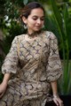 Image for Kusvaa Ws856 Adwita Kalamkari Straight Fit Kurta Sitting