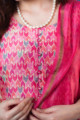 Image for Kusvaa Ws863 Adwita Chanderi Kurta With Dupatta 1 Neck