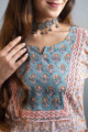 Image for Kusvaa Wsr282 Surasa Block Printed Kurta With Pant Neck