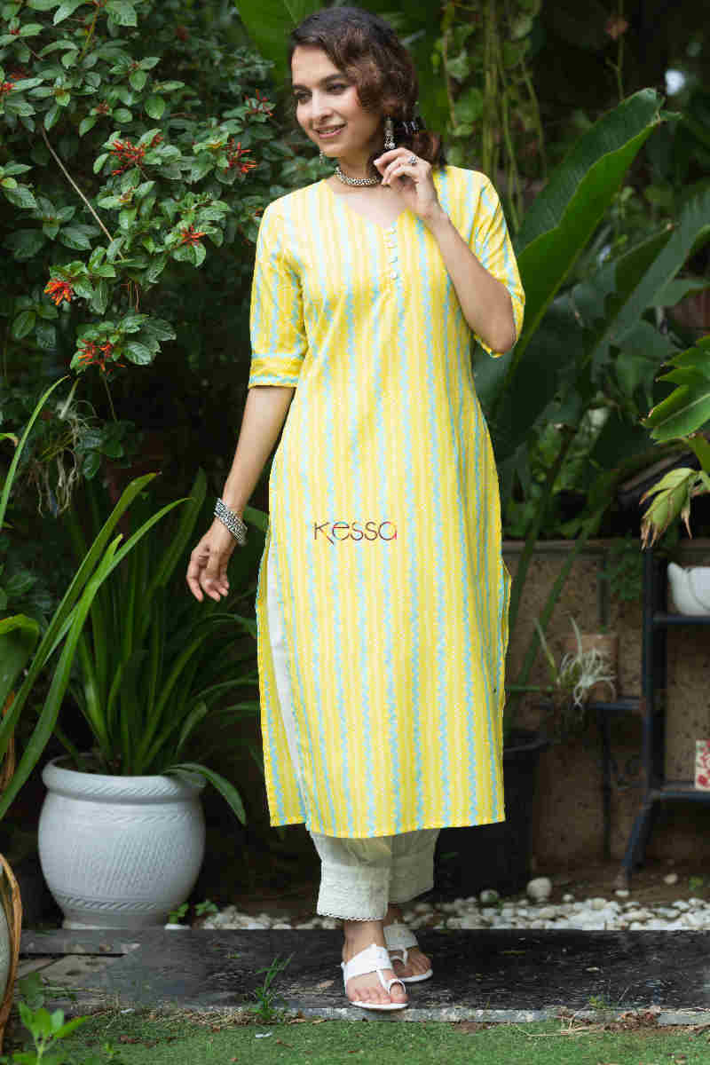 Image for Keesa Taf79 Aanshi Basic Straight Fit Kurta 1 Front 1