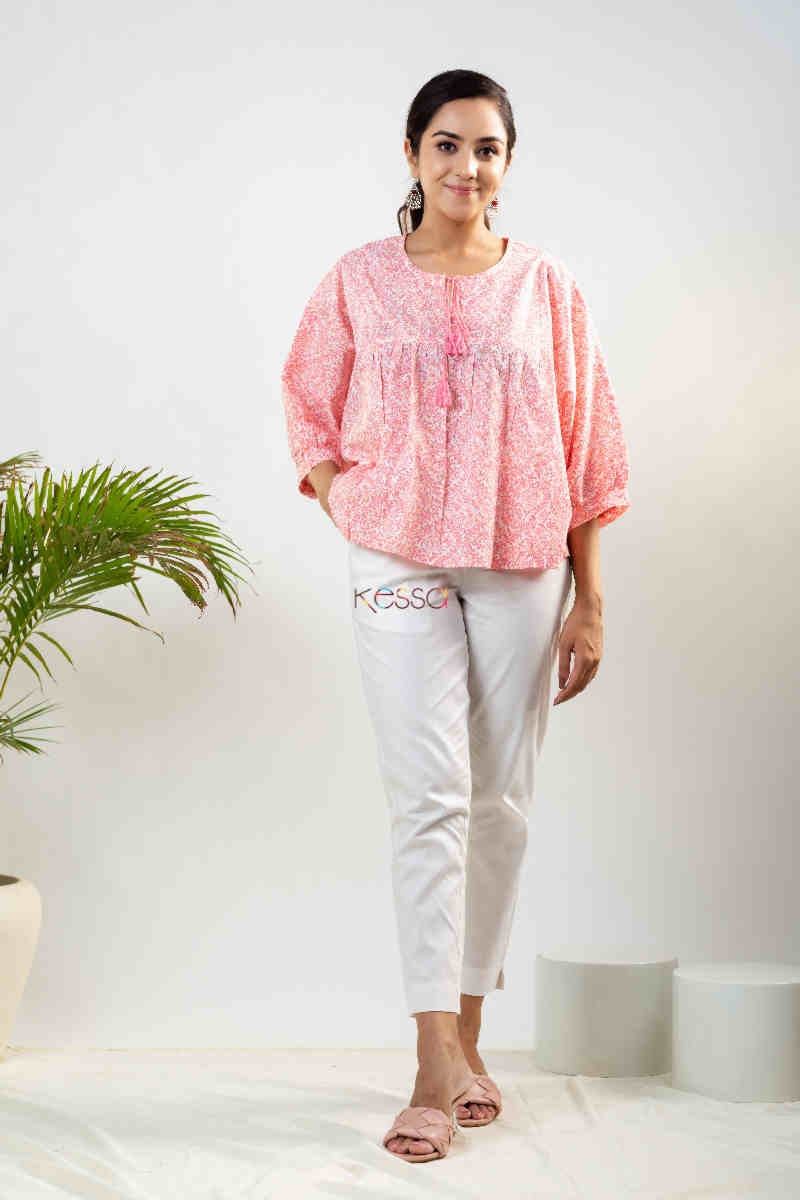 Image for Kusvaa Avdaf117 Ananya Drop Shoulder Top Front