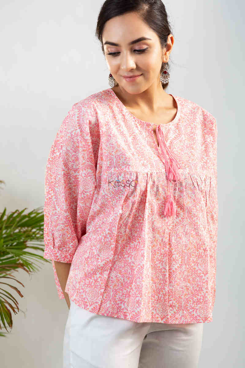 Image for Kusvaa Avdaf117 Ananya Drop Shoulder Top Look