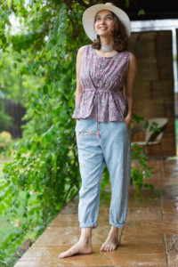 Image for Kusvaa Avdaf127 Amata Short Cotton Top Front