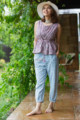 Image for Kusvaa Avdaf127 Amata Short Cotton Top Front