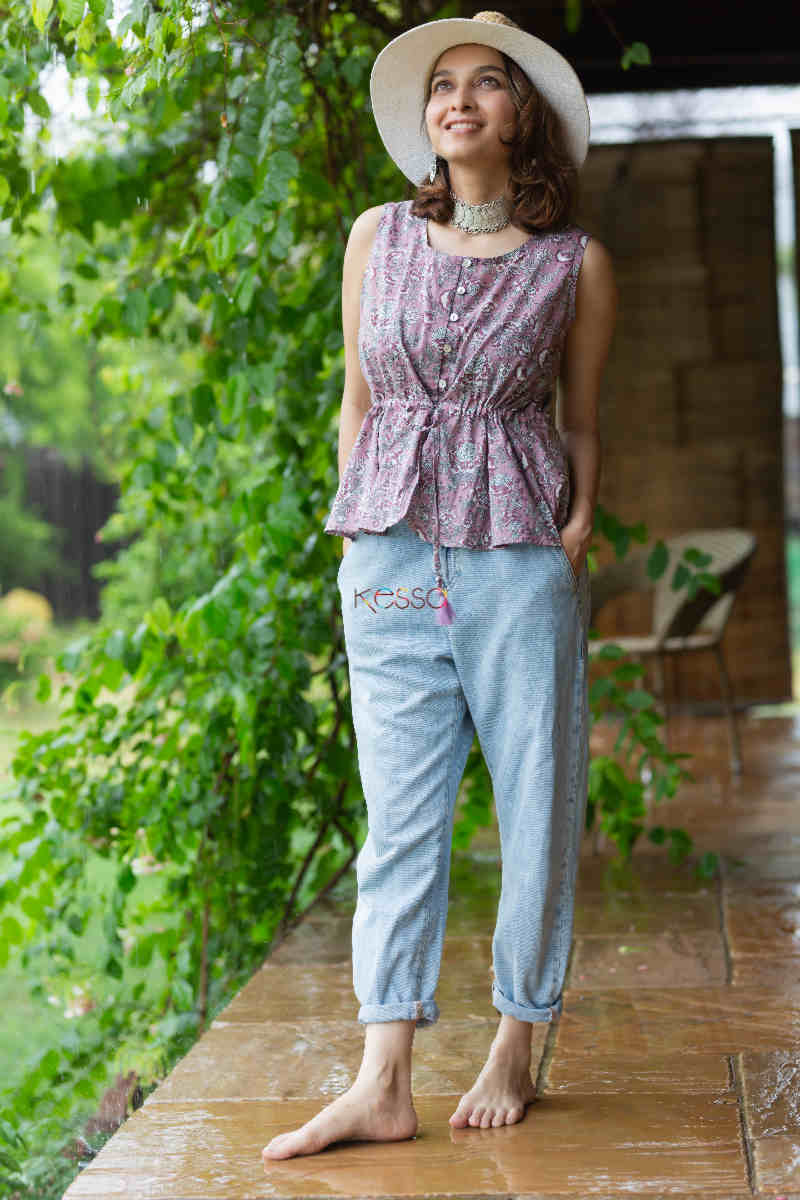 Image for Kusvaa Avdaf127 Amata Short Cotton Top Front