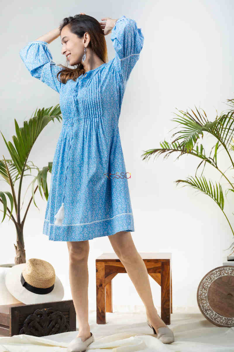 Image for Kusvaa Avdaf132 Oishi Powder Blue Dress Look