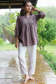 Image for Kusvaa Avdaf142 Salena Cotton Dobby Short Kurti Look