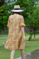Image for Kusvaa Avdaf154 Tara Cotton Pleated Short Dress 1 Back
